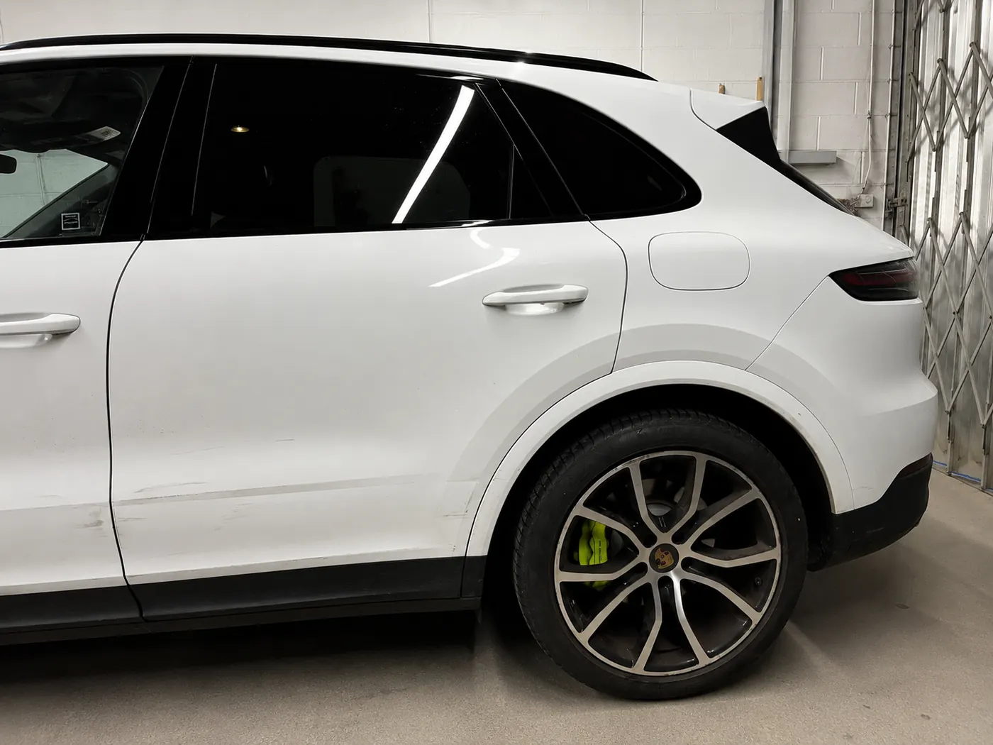 Porsche Cayenne as it arrived at GT Motors Centre