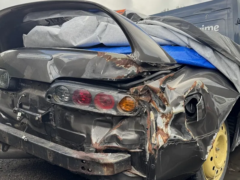 Toyota Supra as it arrived at GT Motors Centre